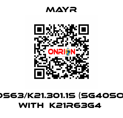 DS63/K21.301.1S (SG40SO) with  K21R63G4  Mayr