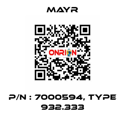 P/N : 7000594, Type 932.333 Mayr