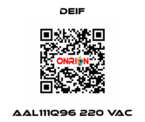 AAL111Q96 220 VAC Deif