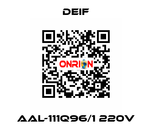 AAL-111Q96/1 220V Deif