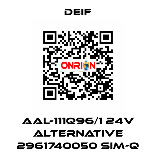 AAL-111Q96/1 24V alternative 2961740050 SIM-Q Deif