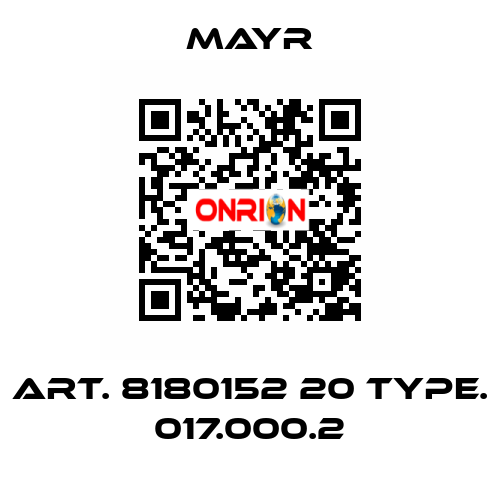 Art. 8180152 20 Type. 017.000.2 Mayr