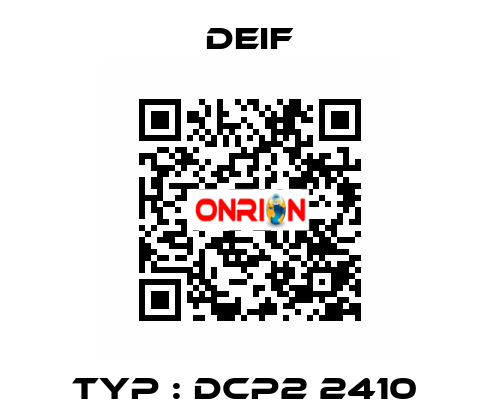 Typ : DCP2 2410  Deif