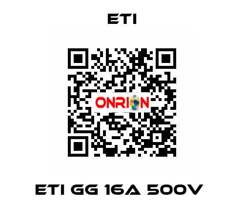 ETI GG 16A 500V  Eti