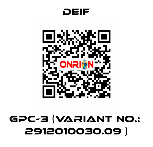 GPC-3 (Variant no.:  2912010030.09 ) Deif
