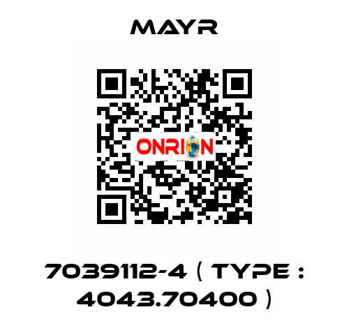 7039112-4 ( Type : 4043.70400 ) Mayr