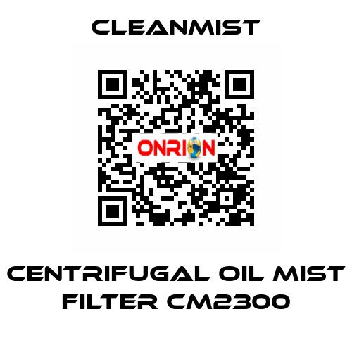 centrifugal oil mist filter CM2300 CleanMist