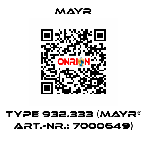Type 932.333 (mayr® Art.-Nr.: 7000649) Mayr