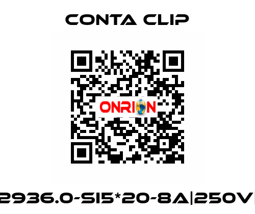 2936.0-SI5*20-8A|250V| Conta Clip