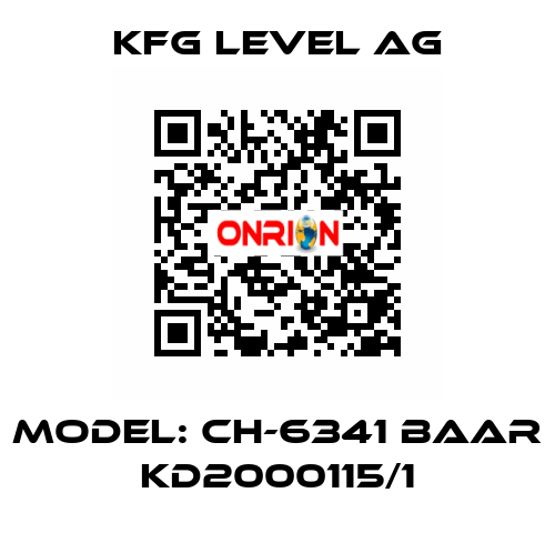 Model: CH-6341 Baar KD2000115/1 KFG Level AG