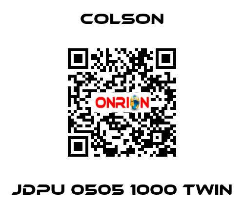 JDPU 0505 1000 TWIN Colson