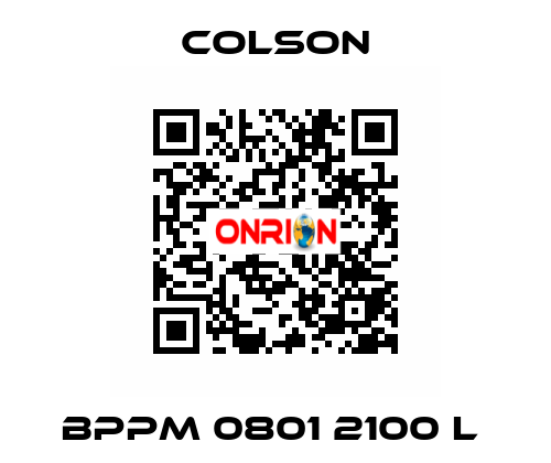 BPPM 0801 2100 L  Colson