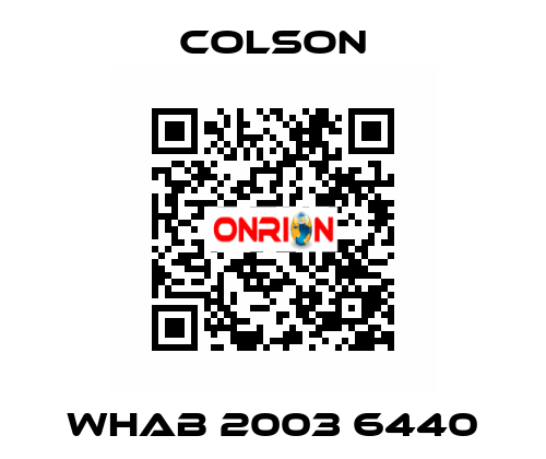 WHAB 2003 6440 Colson