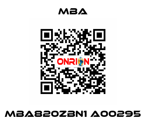 MBA820ZBN1 A00295 MBA