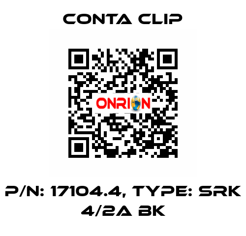 P/N: 17104.4, Type: SRK 4/2A BK Conta Clip