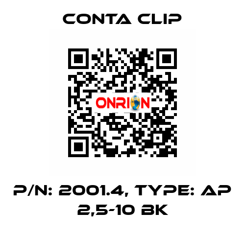 P/N: 2001.4, Type: AP 2,5-10 BK Conta Clip