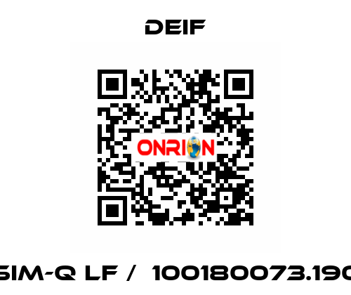 SIM-Q LF /  100180073.190 Deif