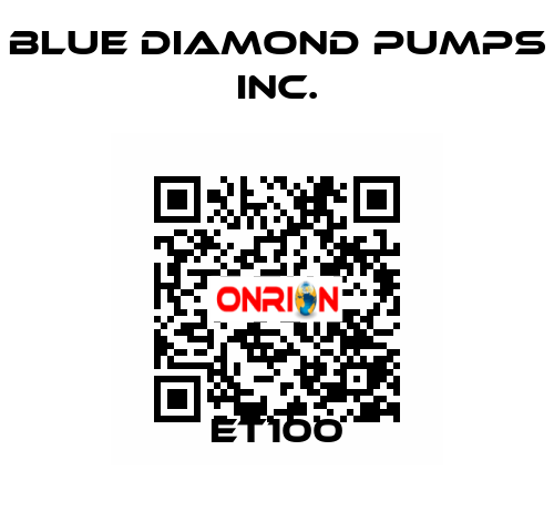 ET100 Blue Diamond Pumps Inc.