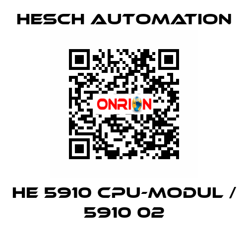 HE 5910 CPU-Modul / 5910 02 Hesch Automation
