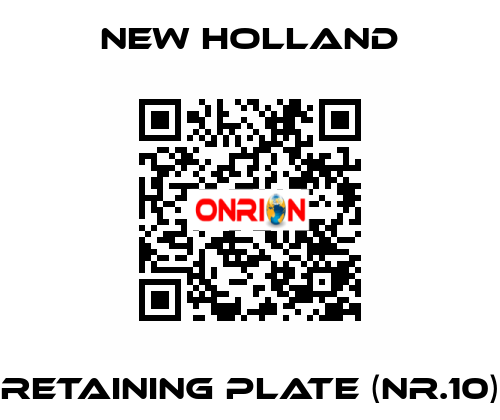 Retaining plate (Nr.10) New Holland