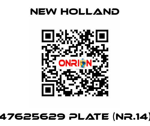 47625629 plate (nr.14) New Holland