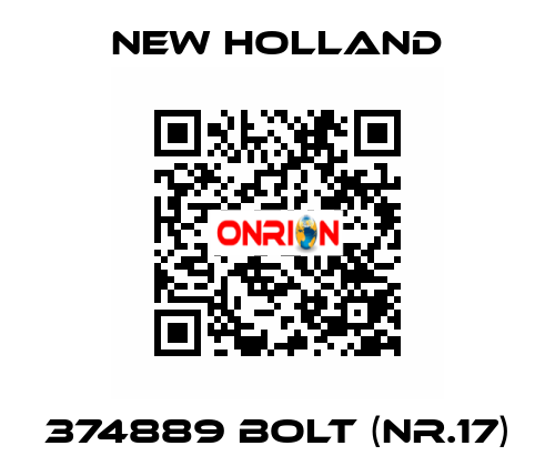 374889 bolt (Nr.17) New Holland
