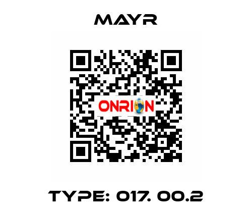 Type: 017. 00.2 Mayr