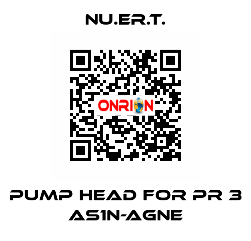 pump head for PR 3 AS1N-AGNE NU.ER.T.