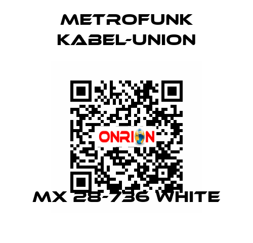 MX 28-736 white METROFUNK KABEL-UNION