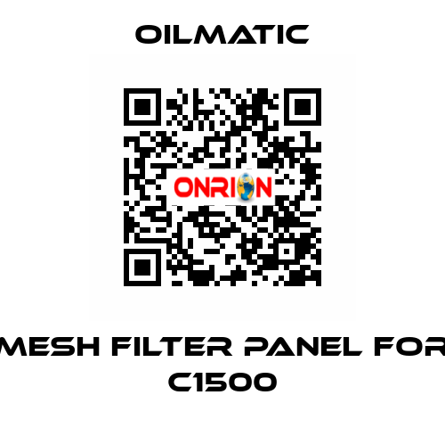 mesh filter panel for C1500 OILMATIC