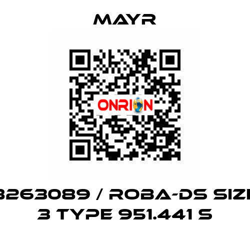 8263089 / ROBA-DS Size 3 Type 951.441 S Mayr