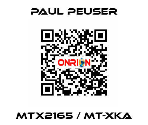 MTX2165 / MT-XKA PAUL PEUSER
