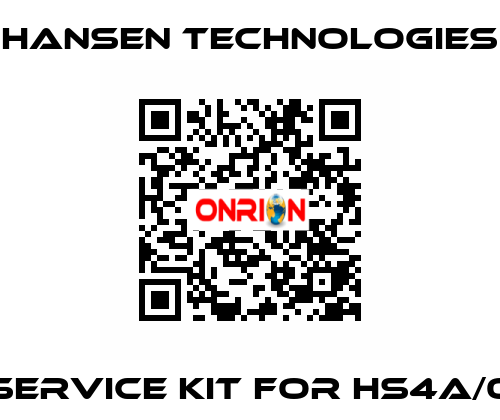 Service kit for HS4A/0 HANSEN TECHNOLOGIES