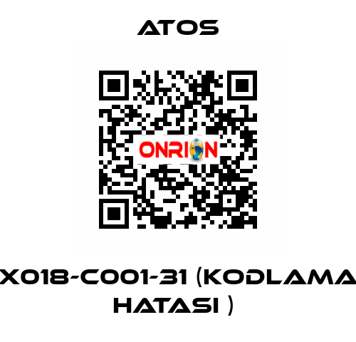 X018-C001-31 (KODLAMA HATASI )  Atos