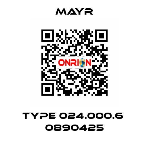 Type 024.000.6  0890425 Mayr