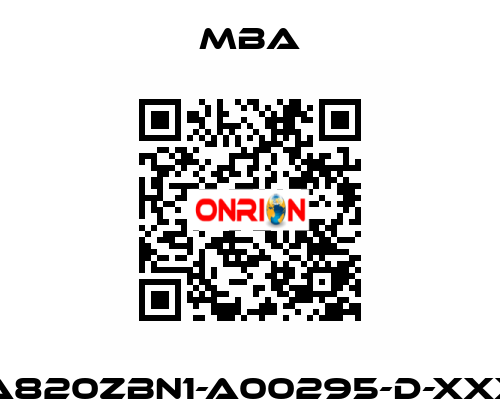 MBA820ZBN1-A00295-D-XXXXX MBA