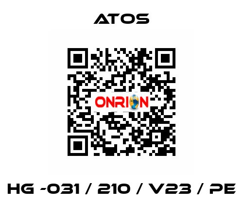 HG -031 / 210 / V23 / PE Atos