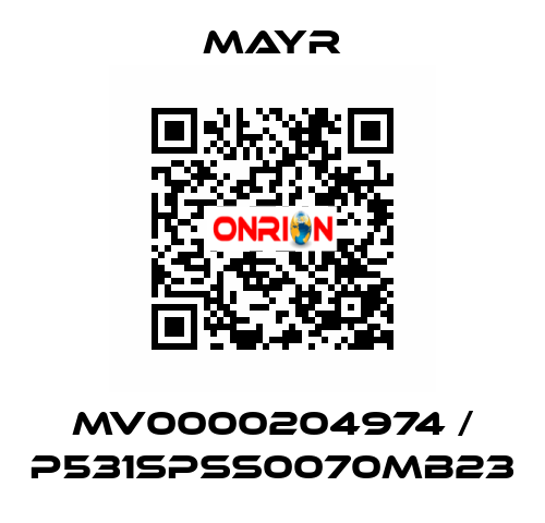 MV0000204974 / P531SPSS0070MB23 Mayr