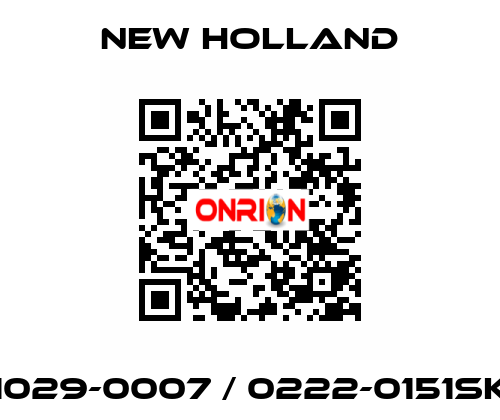 1029-0007 / 0222-0151SK New Holland