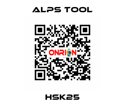HSK25 ALPS TOOL
