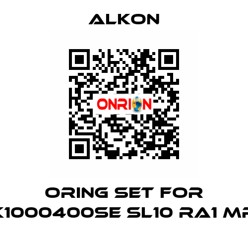 Oring set for K1000400SE SL10 RA1 MR ALKON