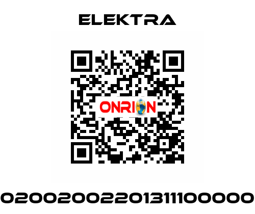 02002002201311100000 ELEKTRA