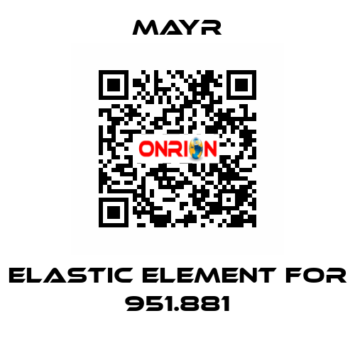 Elastic element for 951.881 Mayr