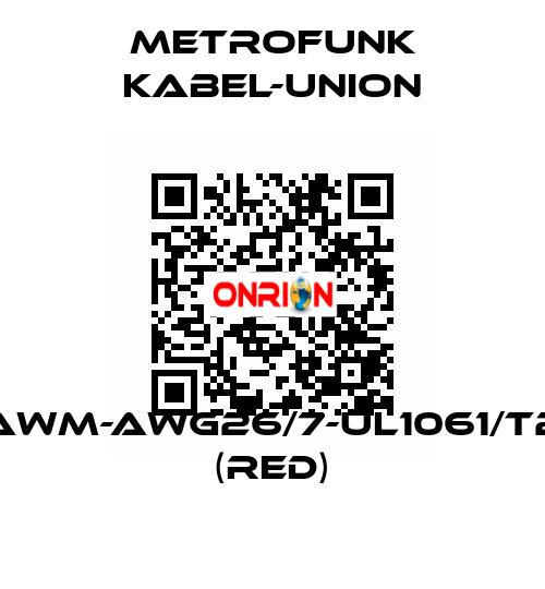 AWM-AWG26/7-UL1061/T2 (red) METROFUNK KABEL-UNION