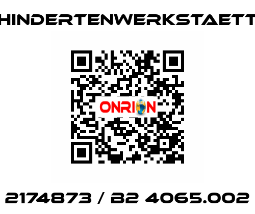 2174873 / B2 4065.002 BEHINDERTENWERKSTAETTEN