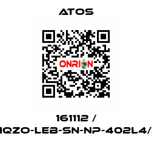 161112 / LIQZO-LEB-SN-NP-402L4/Z Atos