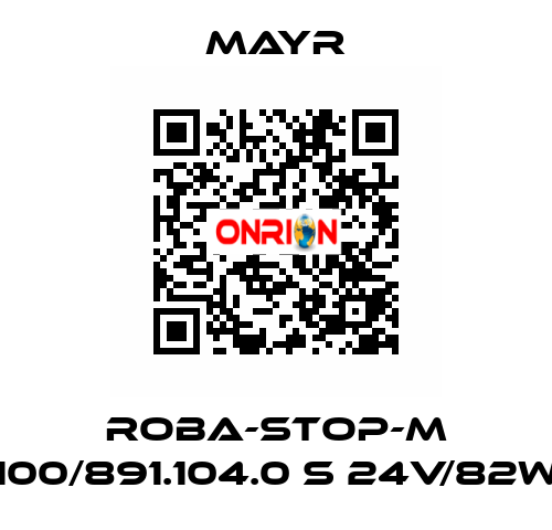 ROBA-STOP-M 100/891.104.0 S 24V/82W Mayr