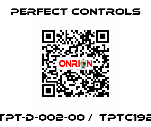 TPT-D-002-00 /  TPTC192 PERFECT CONTROLS