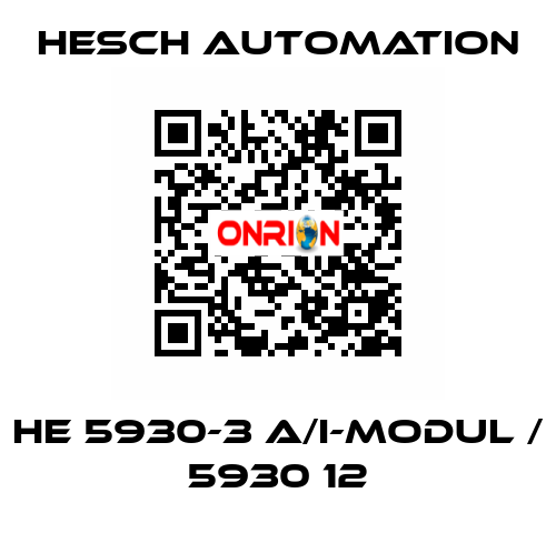 HE 5930-3 A/I-Modul / 5930 12 Hesch Automation