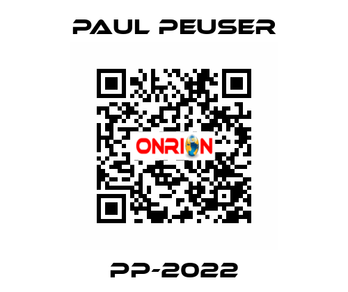 PP-2022 PAUL PEUSER